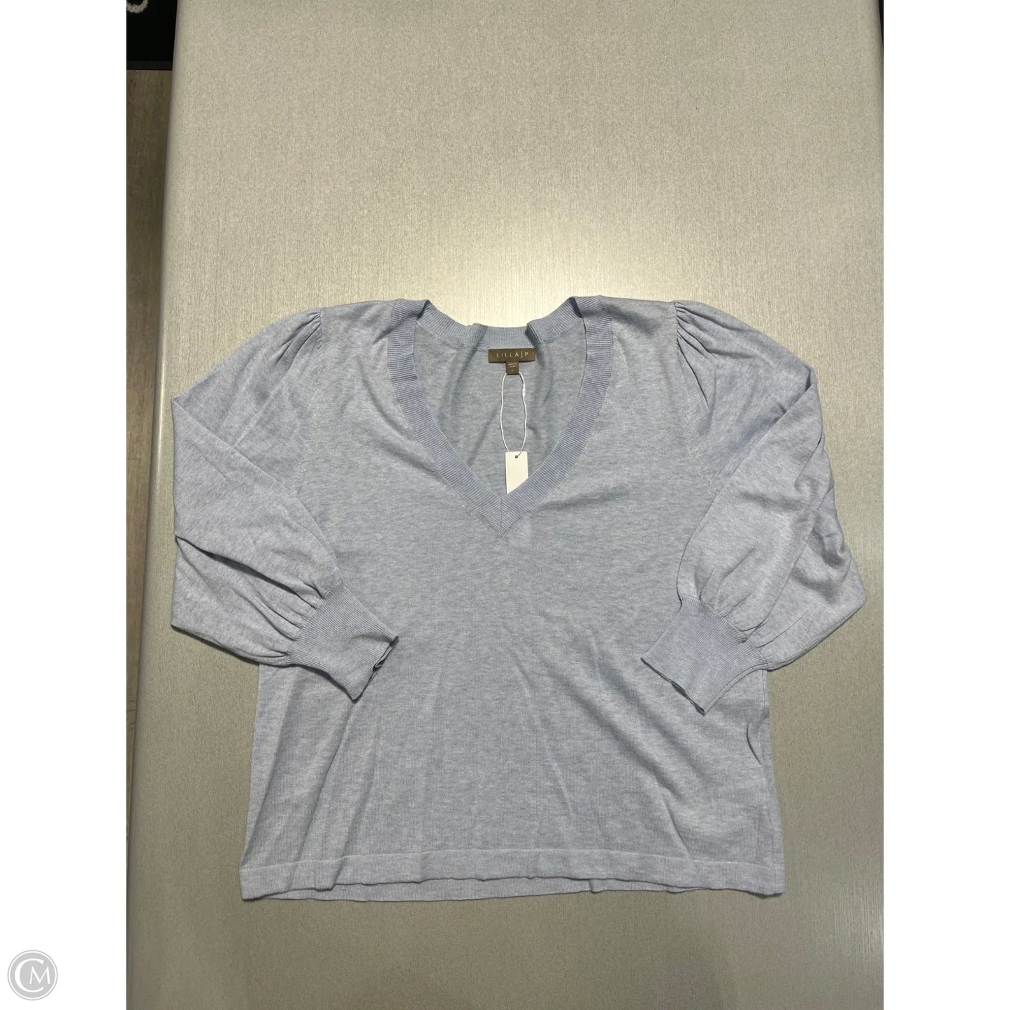 Sweater By Lilla P In Blue, Size: L
