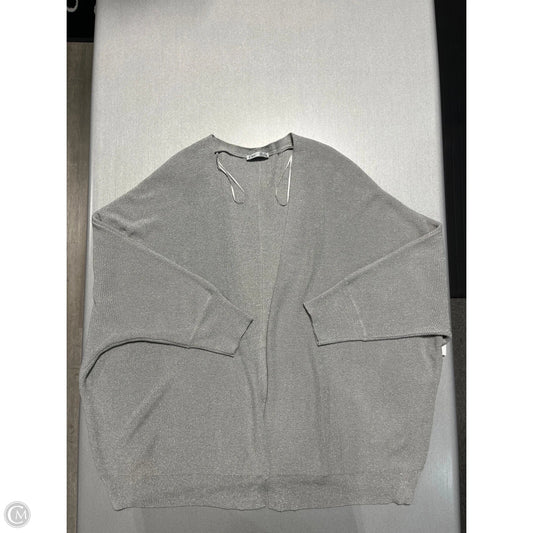 Sweater Cardigan By Dex In Silver, Size: 2x