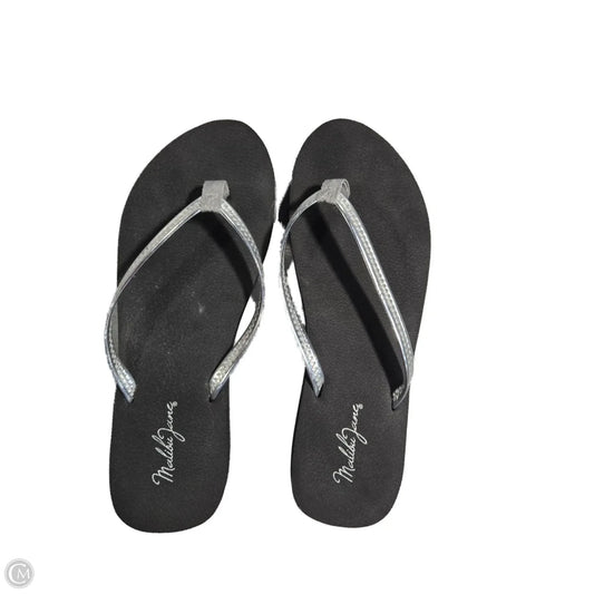 Sandals Flip Flops By Cmf In Silver, Size: 8