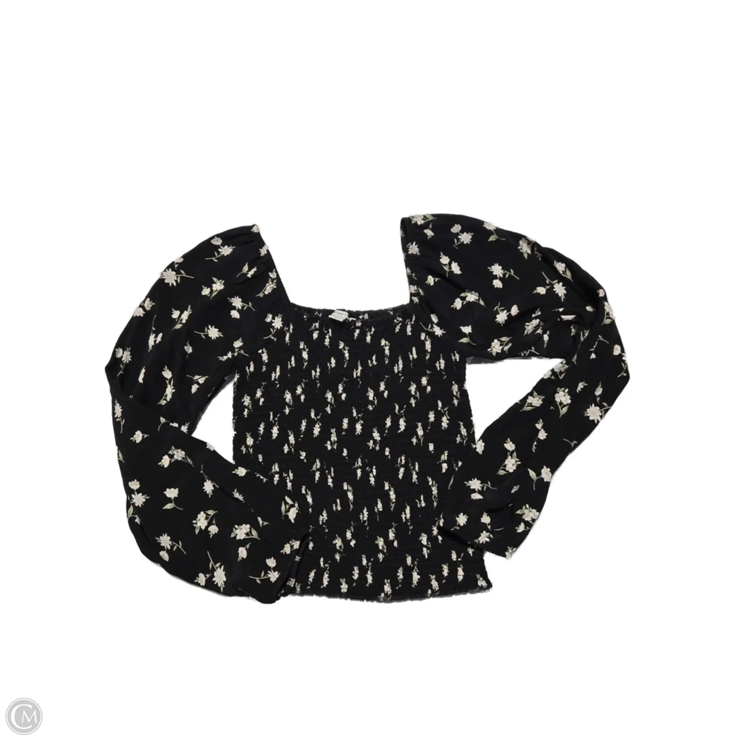 Top Long Sleeve By American Eagle In Floral Print, Size: Xs