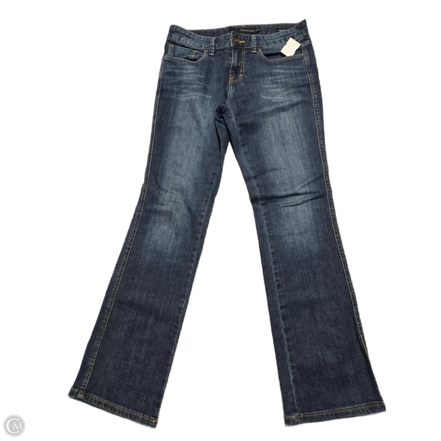 Jeans Boot Cut By Calvin Klein In Blue Denim, Size: 6