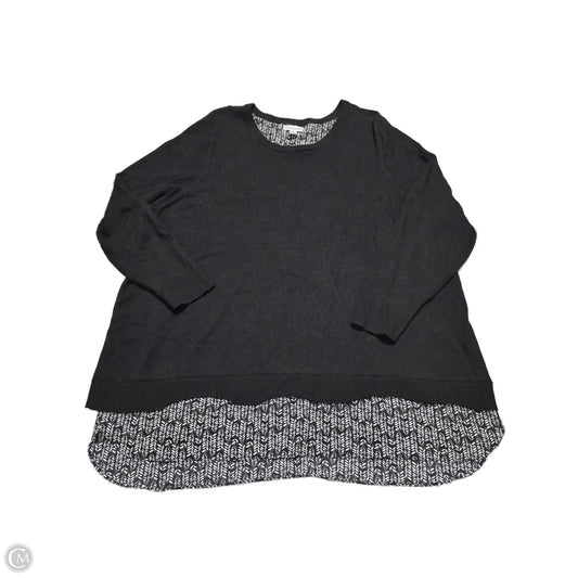 Sweater By Croft And Barrow In Black, Size: 3x