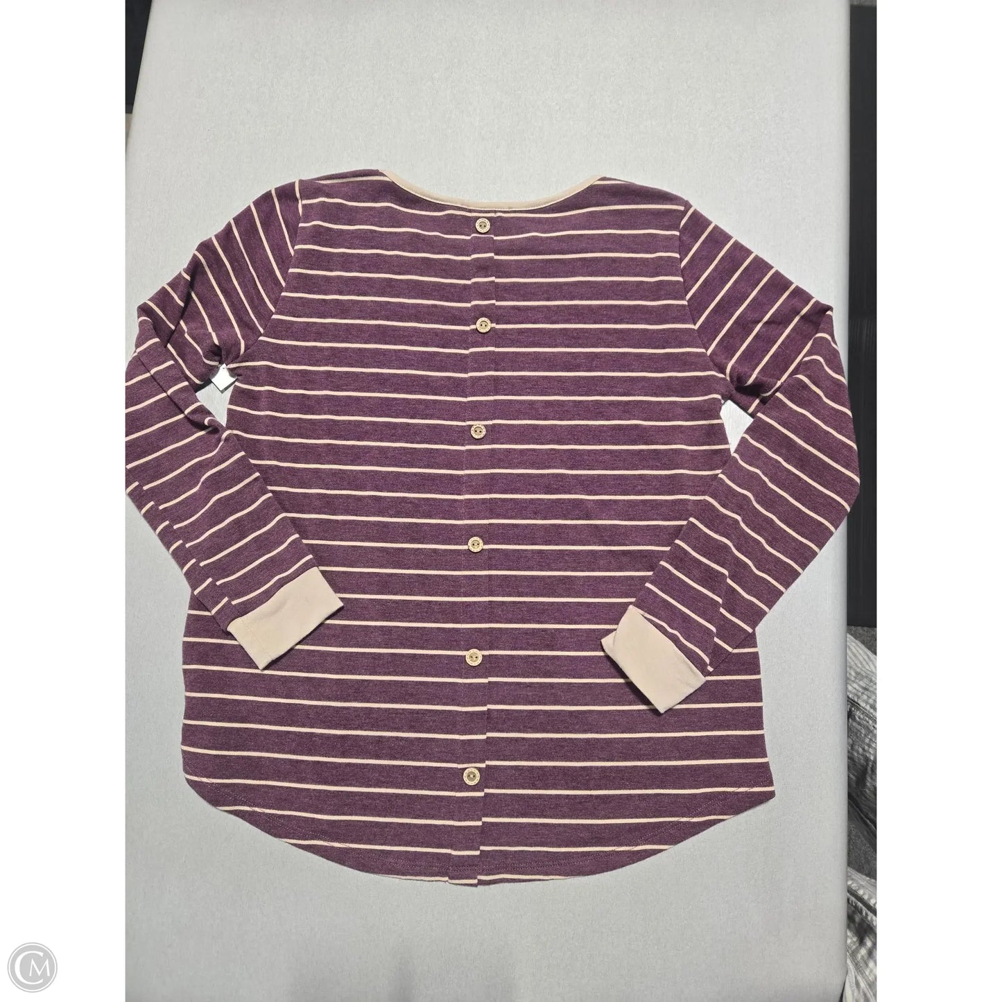 Top Long Sleeve By Staccato In Purple, Size: L