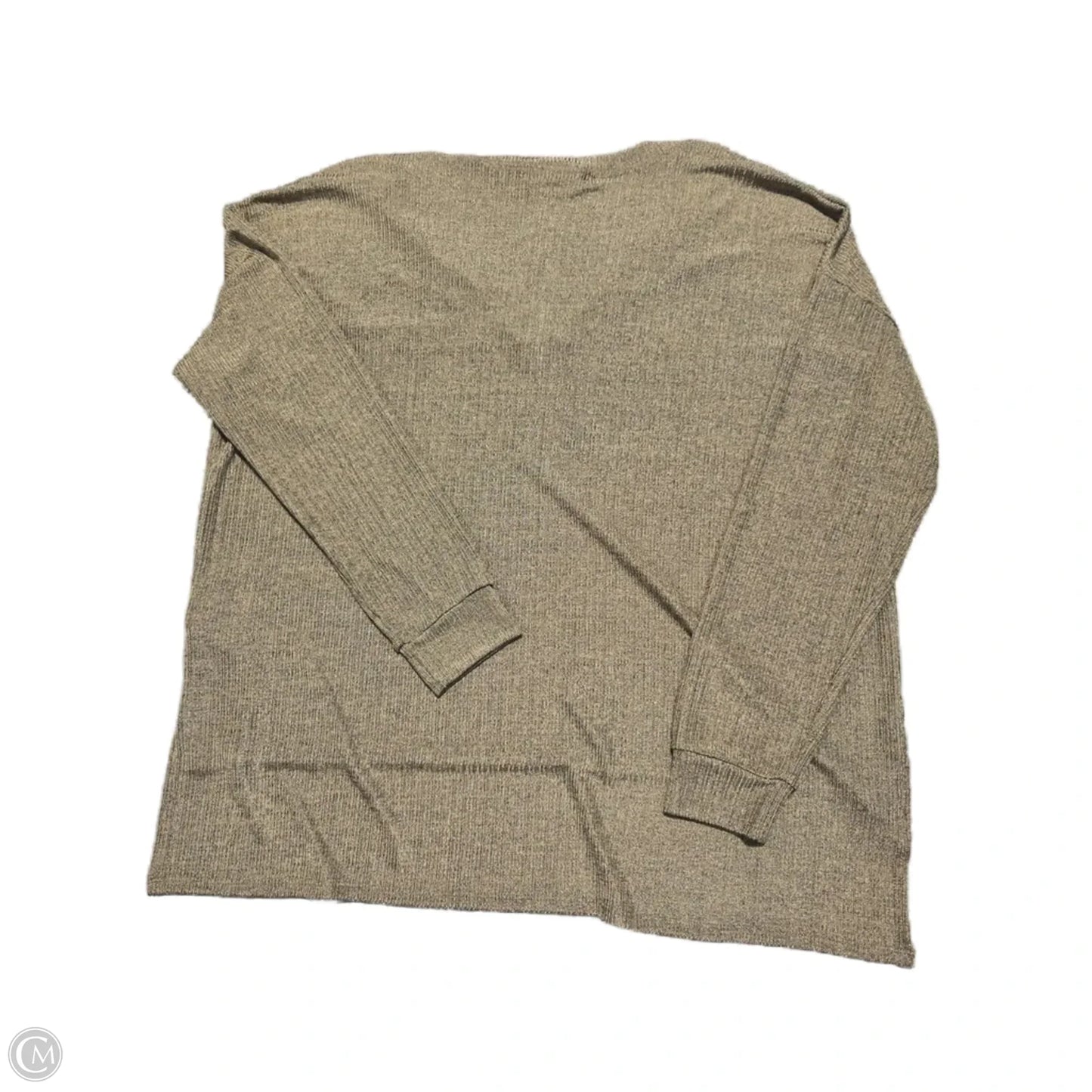 Top Long Sleeve By Crescent Drive In Gold, Size: L