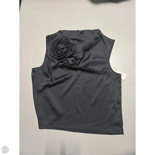 Blouse Sleeveless By Cmc In Black, Size: M