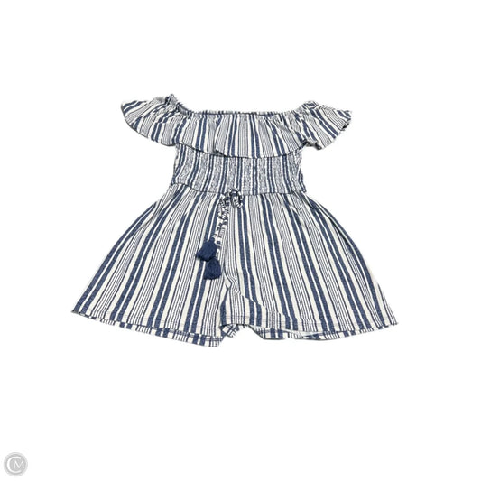 Romper By Derek Heart In Blue & White, Size: M