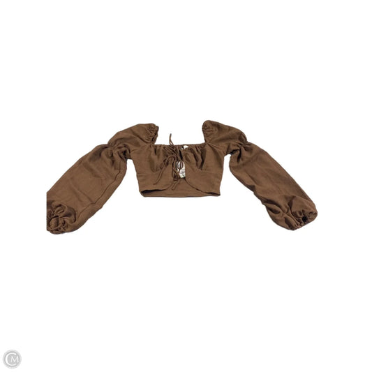 Top Long Sleeve By Divided In Brown, Size: Xs