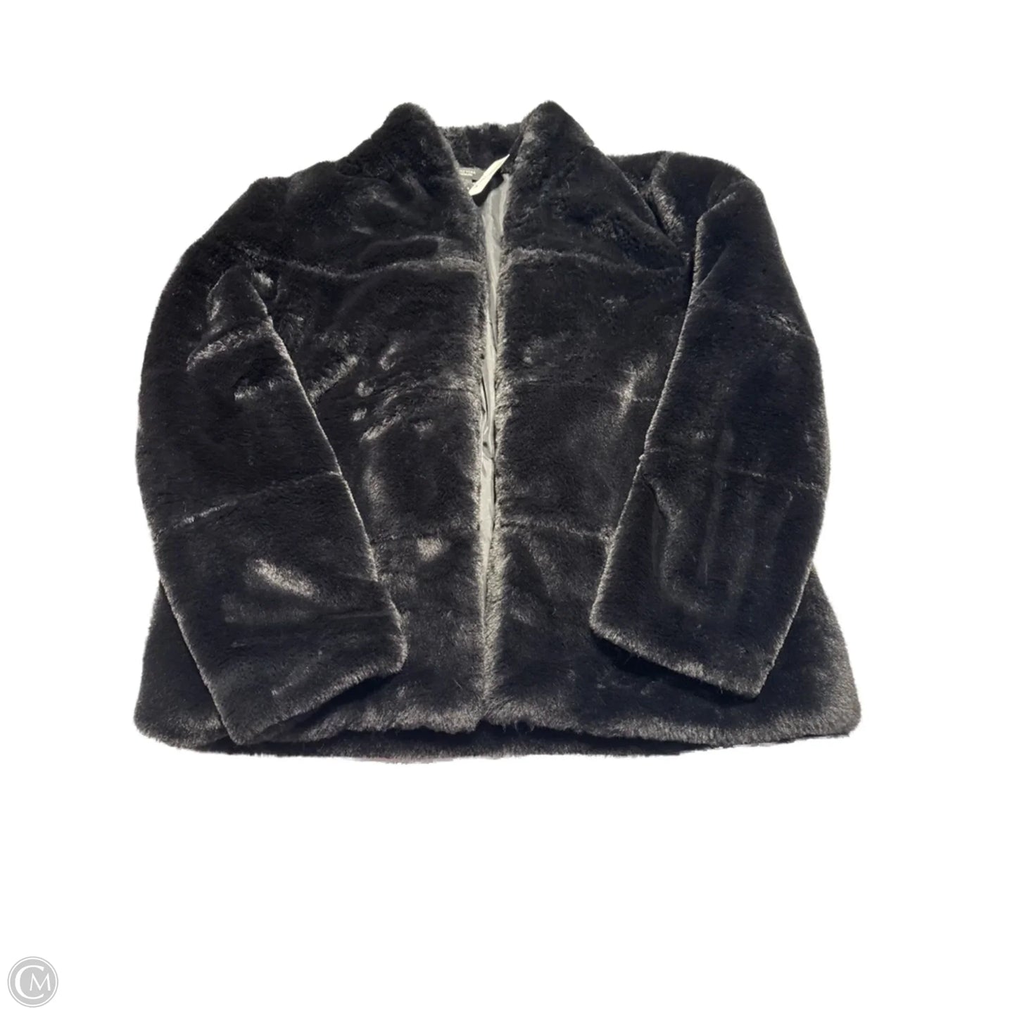 Coat Faux Fur & Sherpa By Simply Vera In Black, Size: L