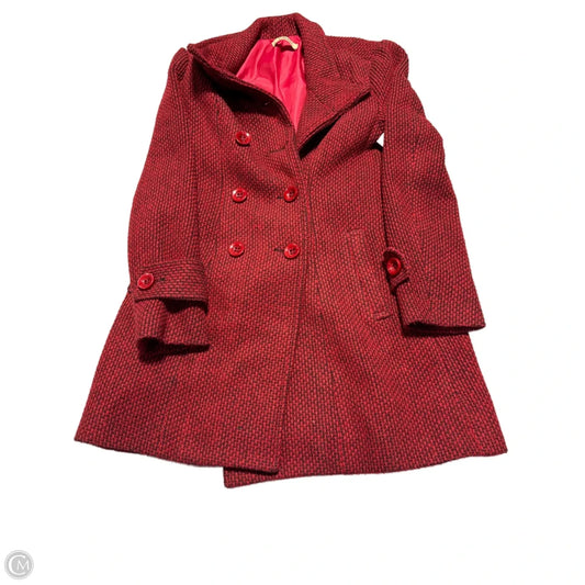 Coat Peacoat By Rabbit In Red, Size: Xs
