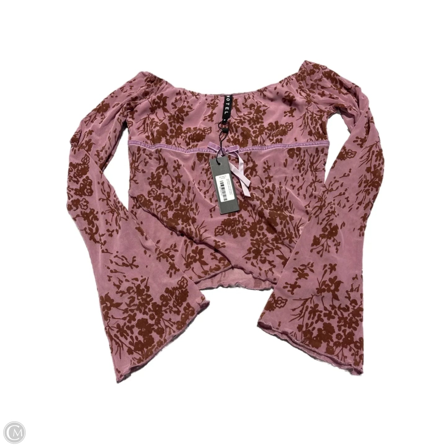Top Long Sleeve By Cmf In Floral Print, Size: M