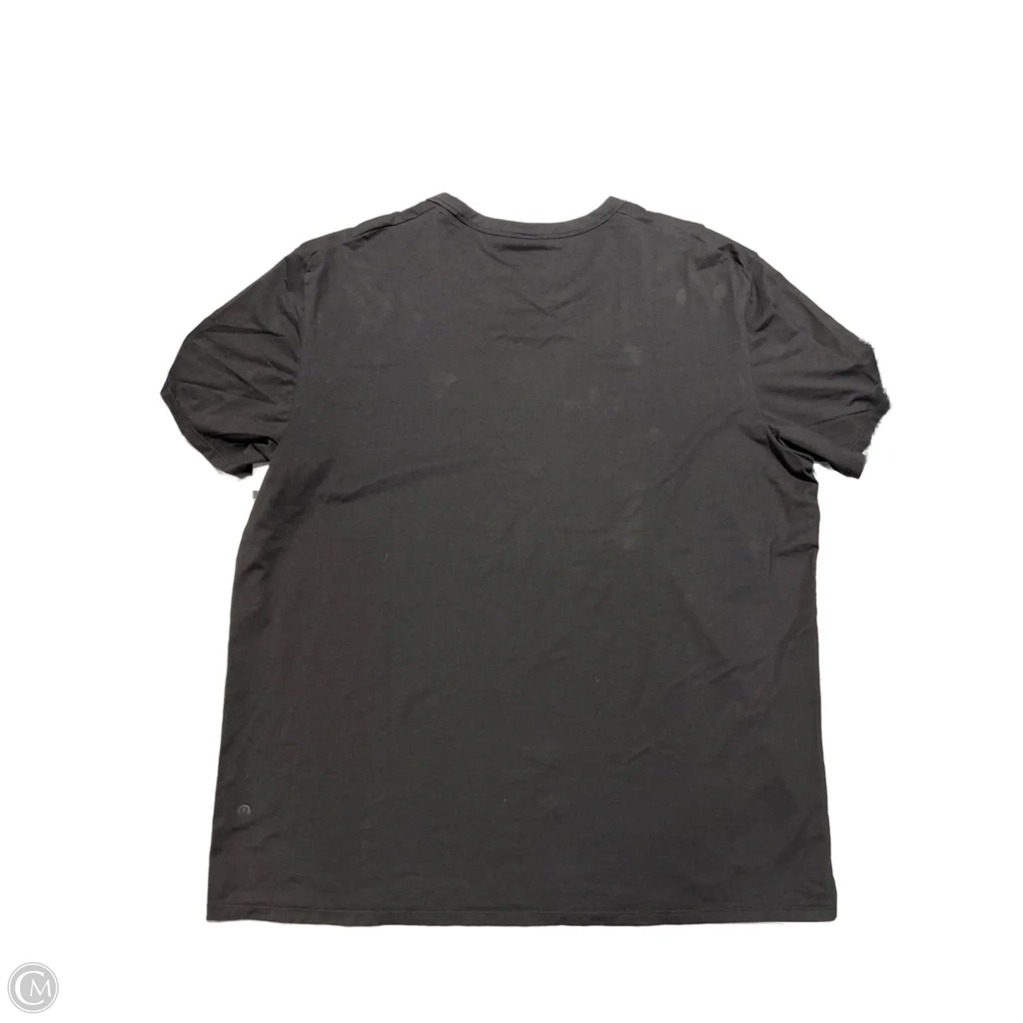 Top Short Sleeve By Lululemon In Black, Size: Xxl