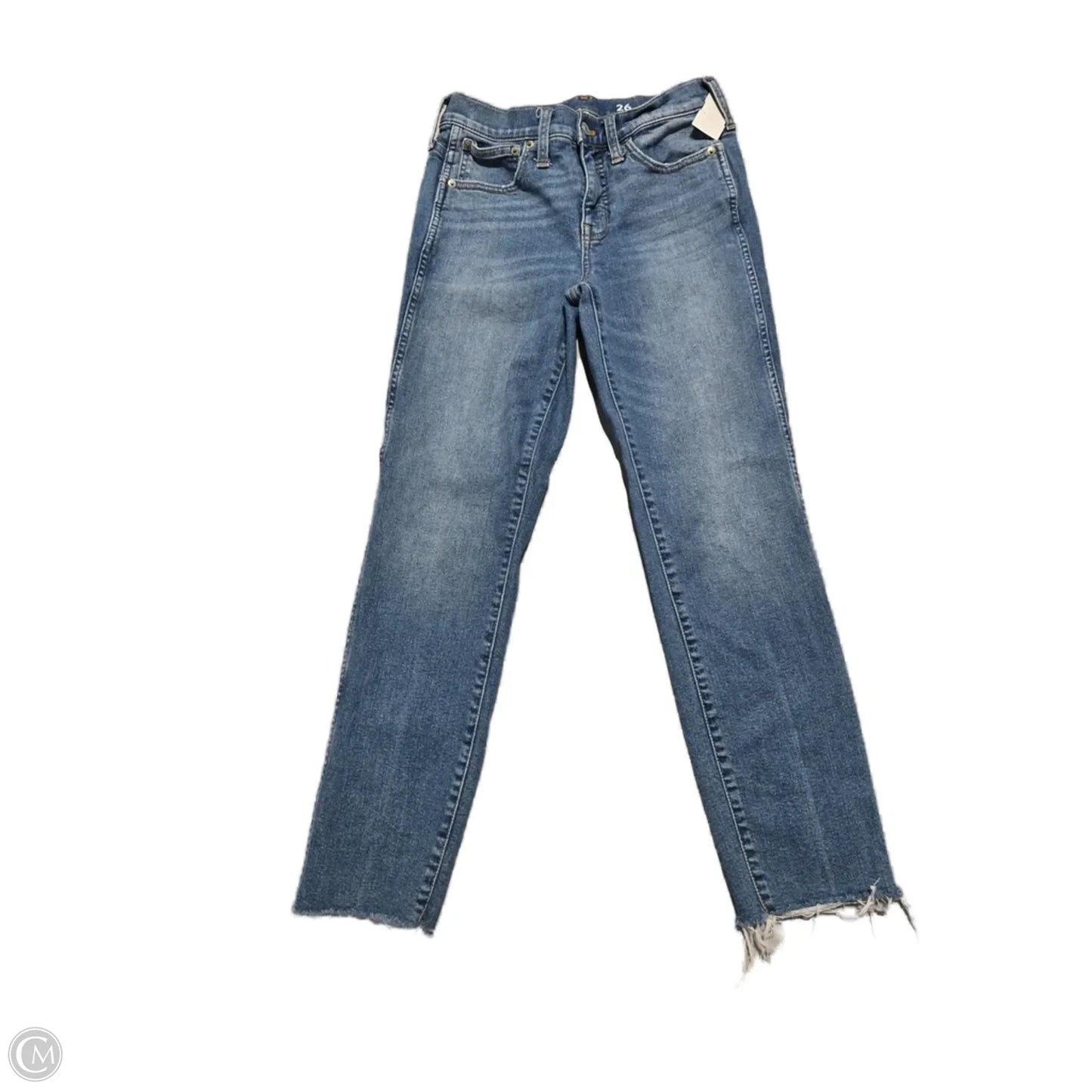 Jeans Straight By J. Crew In Blue Denim, Size: 2