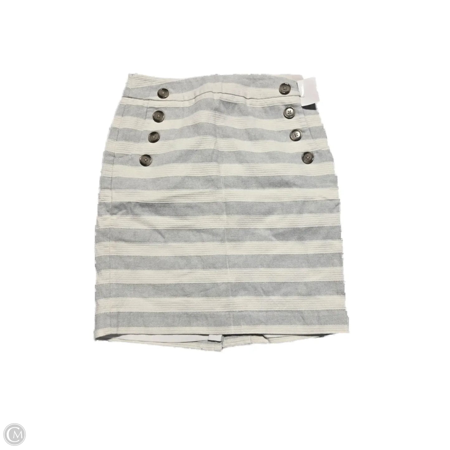 Skirt Mini & Short By Loft In Striped Pattern, Size: 2
