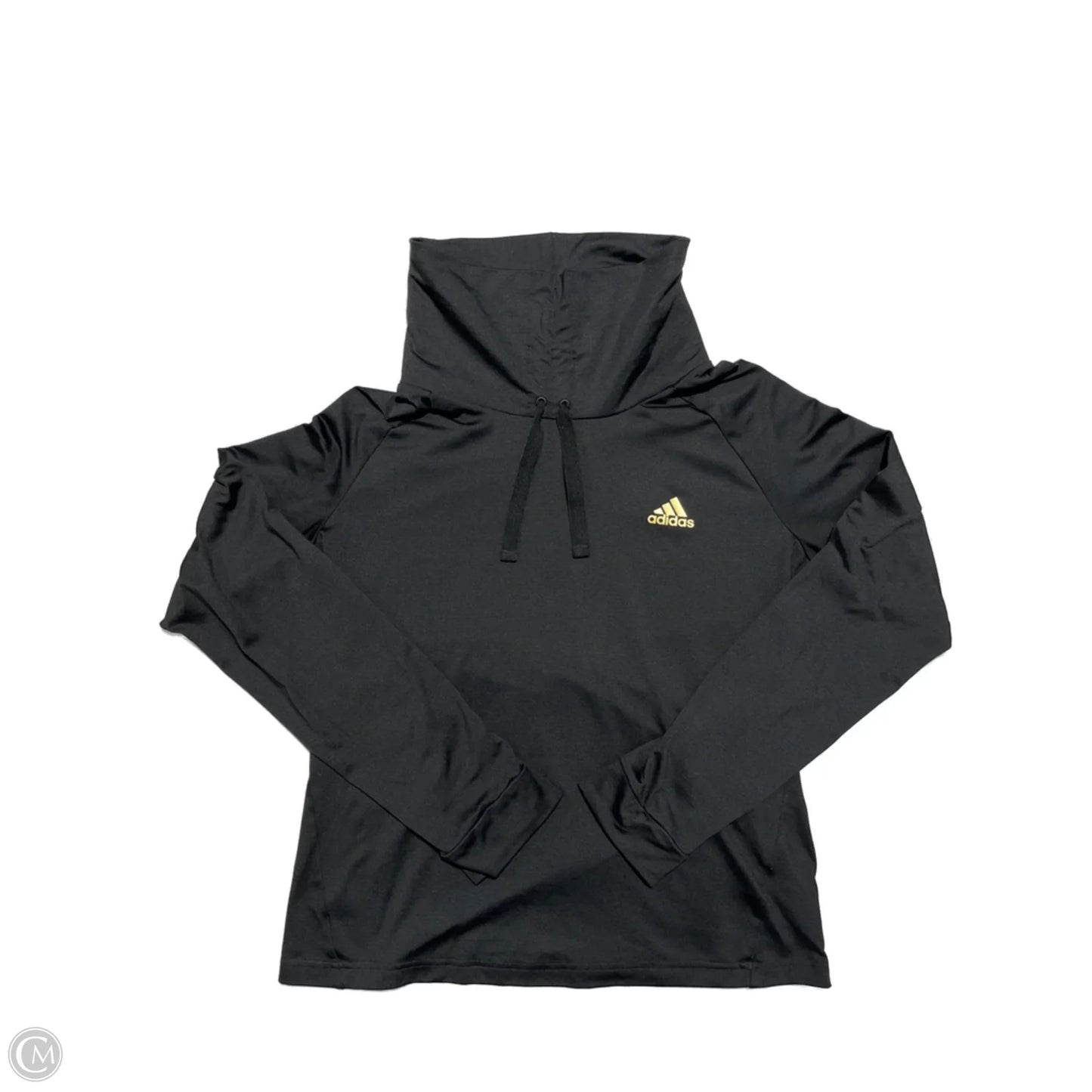 Top Long Sleeve By Adidas In Black, Size: M