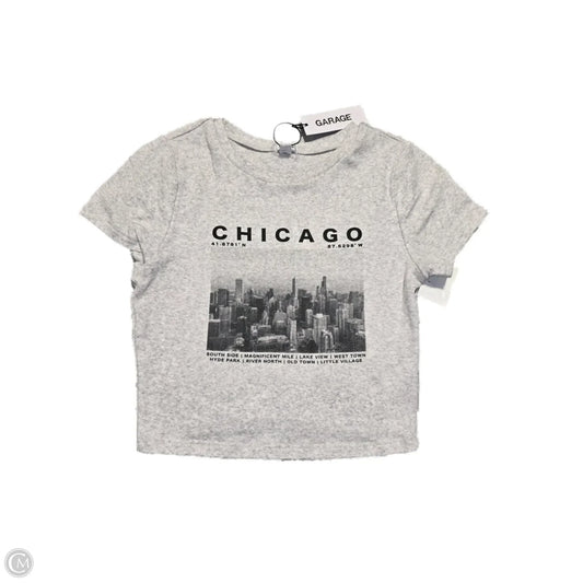 Top Short Sleeve By Garage In Grey, Size: S