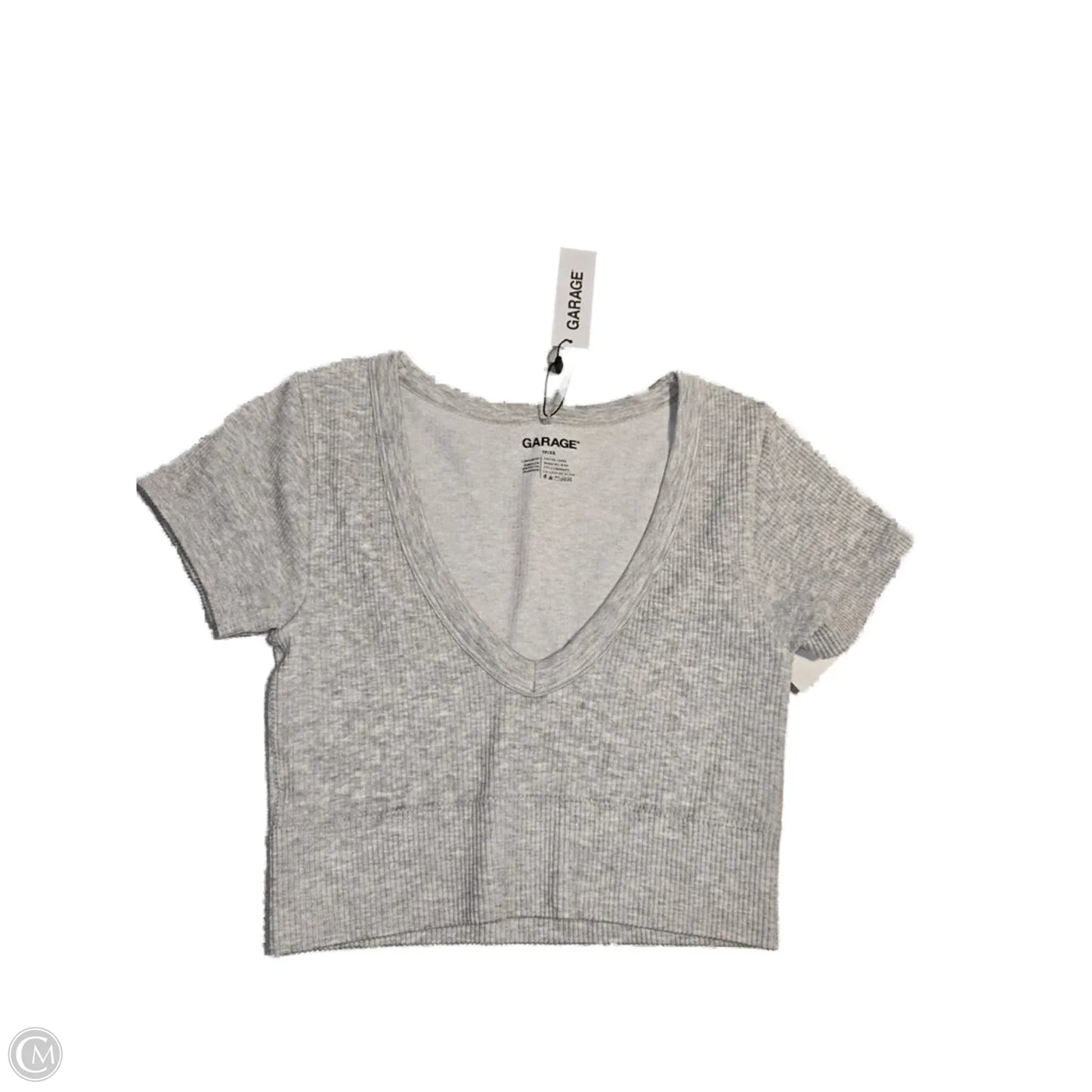 Top Short Sleeve Basic By Garage In Grey, Size: Xs
