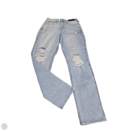 Jeans Straight By Hollister In Blue Denim, Size: 4