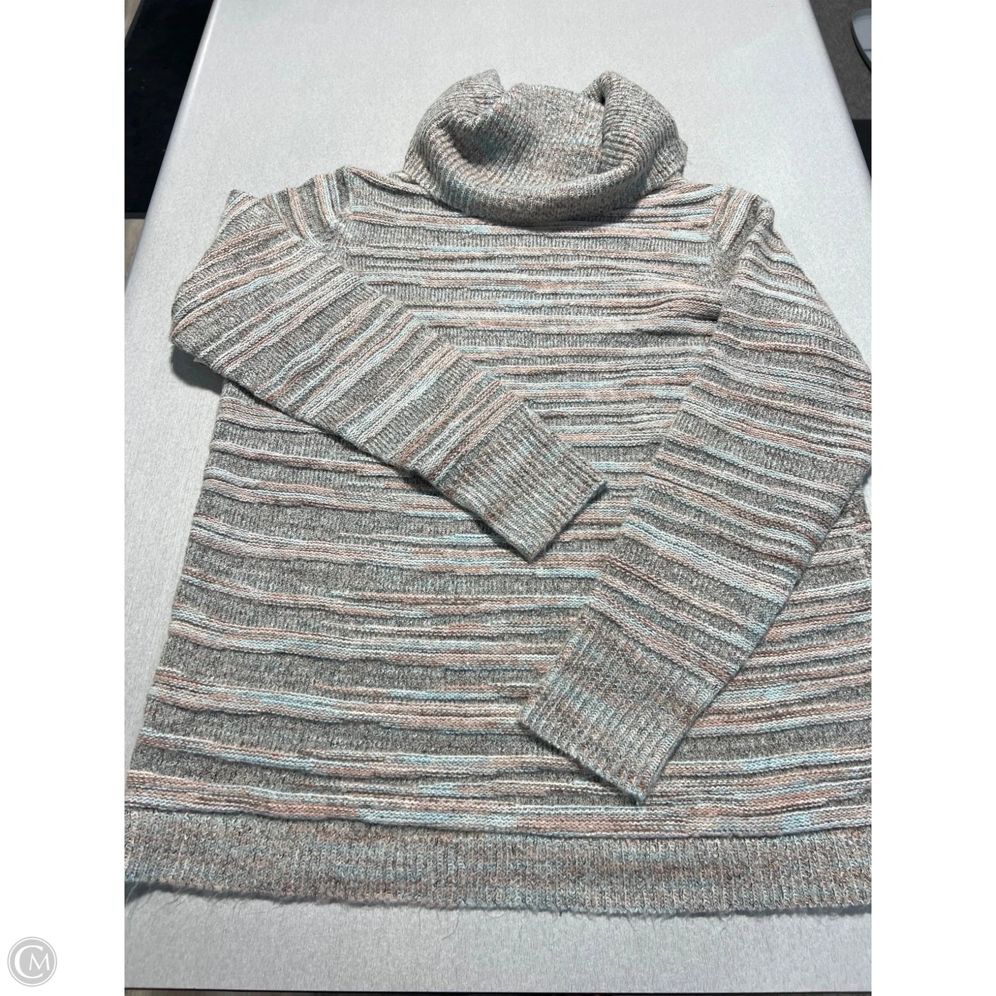 Sweater By Charlie B In Grey, Size: L