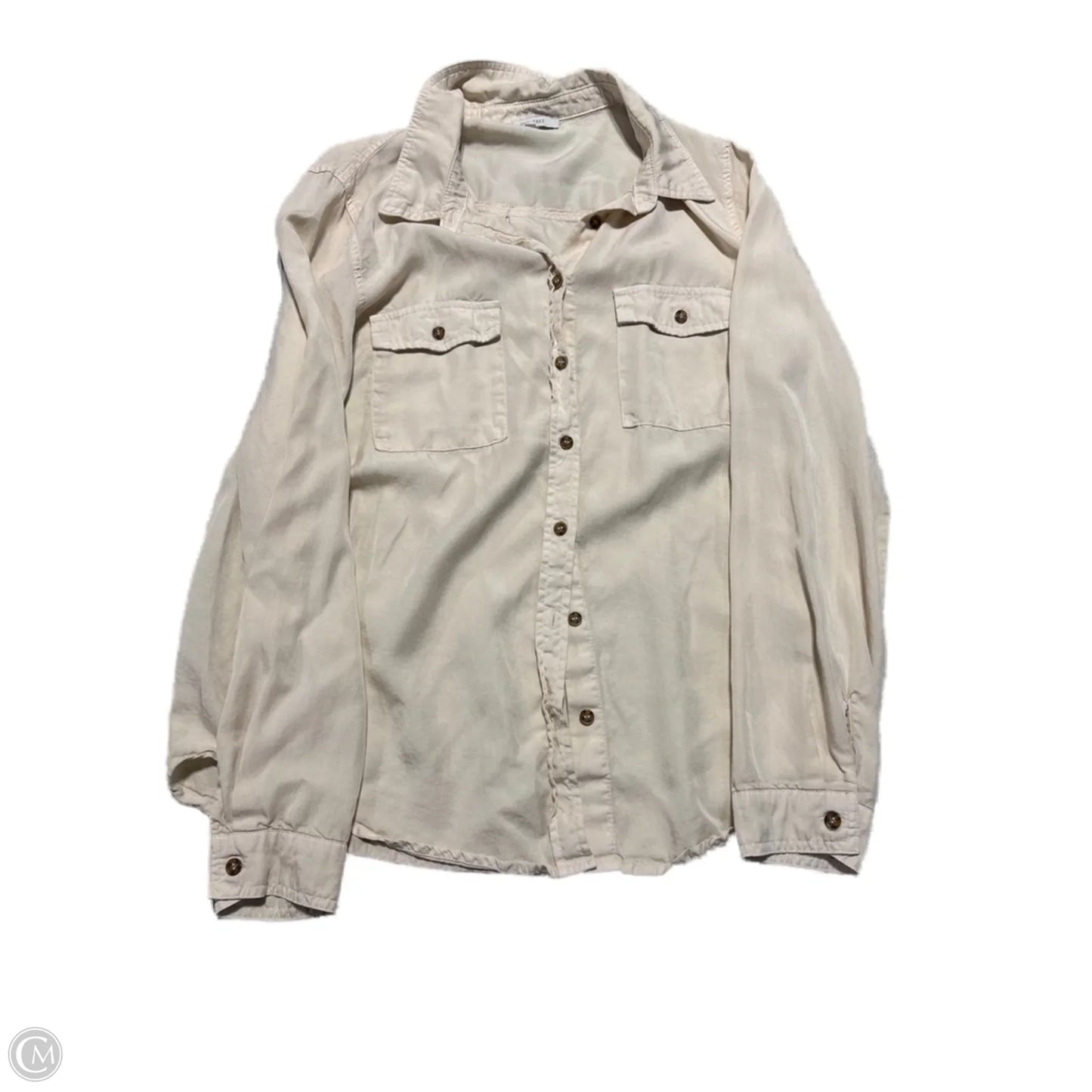 Top Long Sleeve By Love Tree In Tan, Size: L