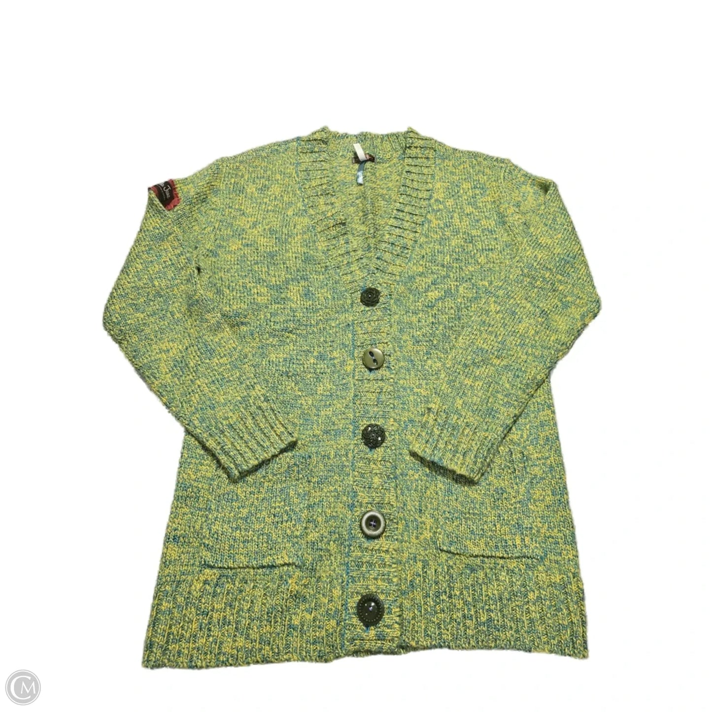 Cardigan By Matilda Jane In Blue & Yellow, Size: L