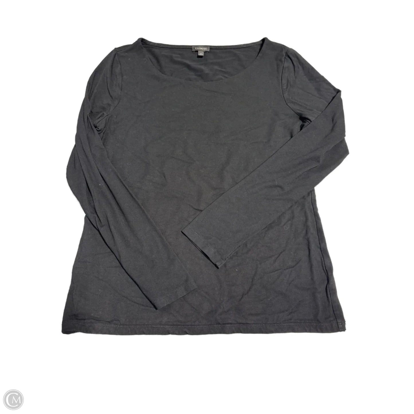 Top Long Sleeve Basic By Talbots In Black, Size: M