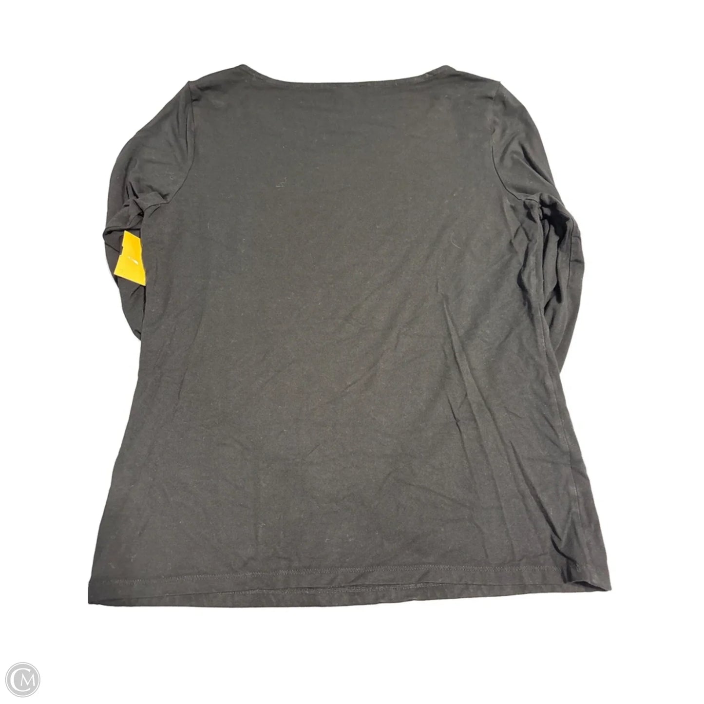 Top Long Sleeve Basic By Talbots In Black, Size: M