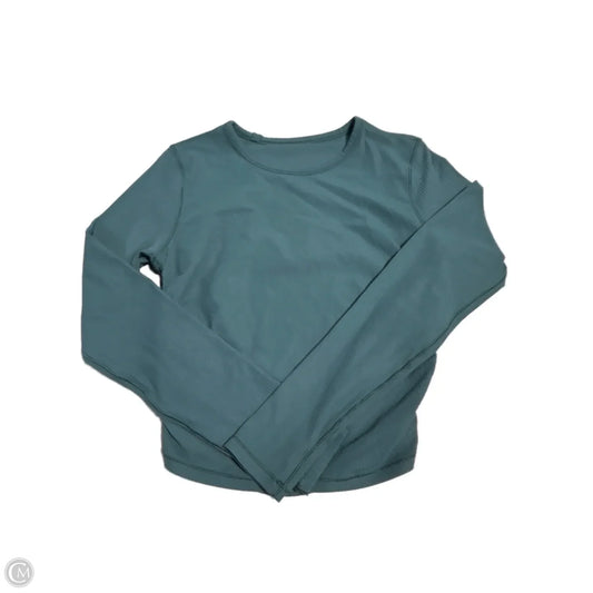 Top Long Sleeve By Lululemon In Teal, Size: M