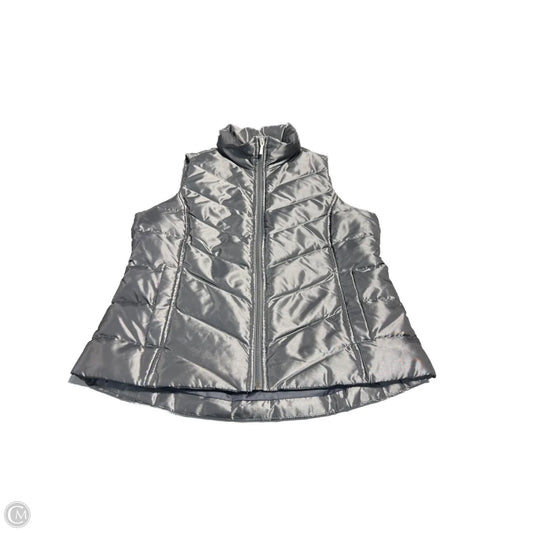 Vest Puffer & Quilted By Lands End In Silver, Size: S