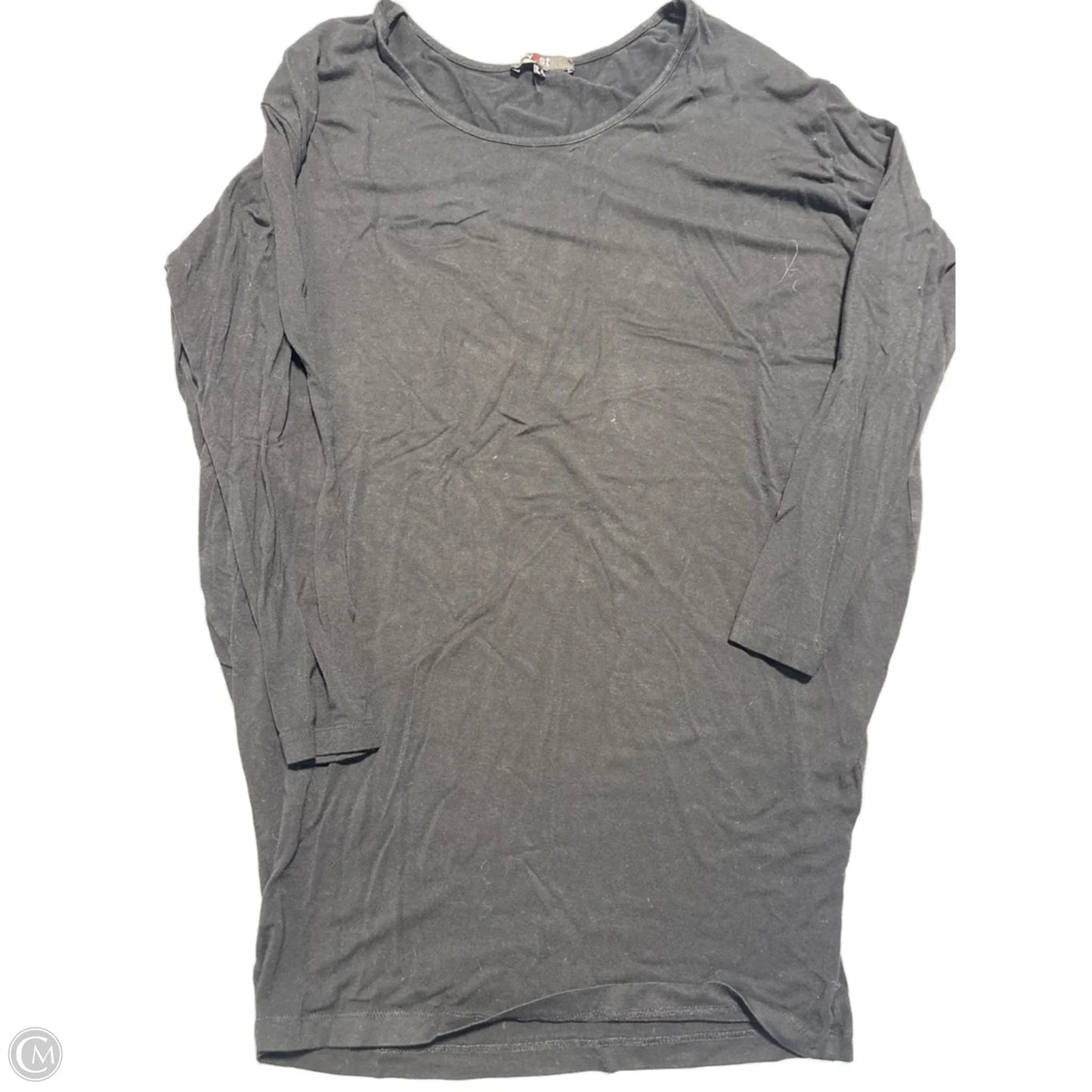 Top Long Sleeve By Cme In Black, Size: L