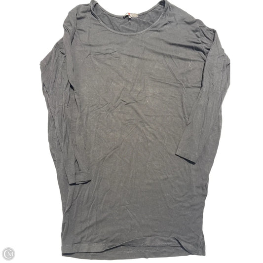 Top Long Sleeve By Cme In Black, Size: L