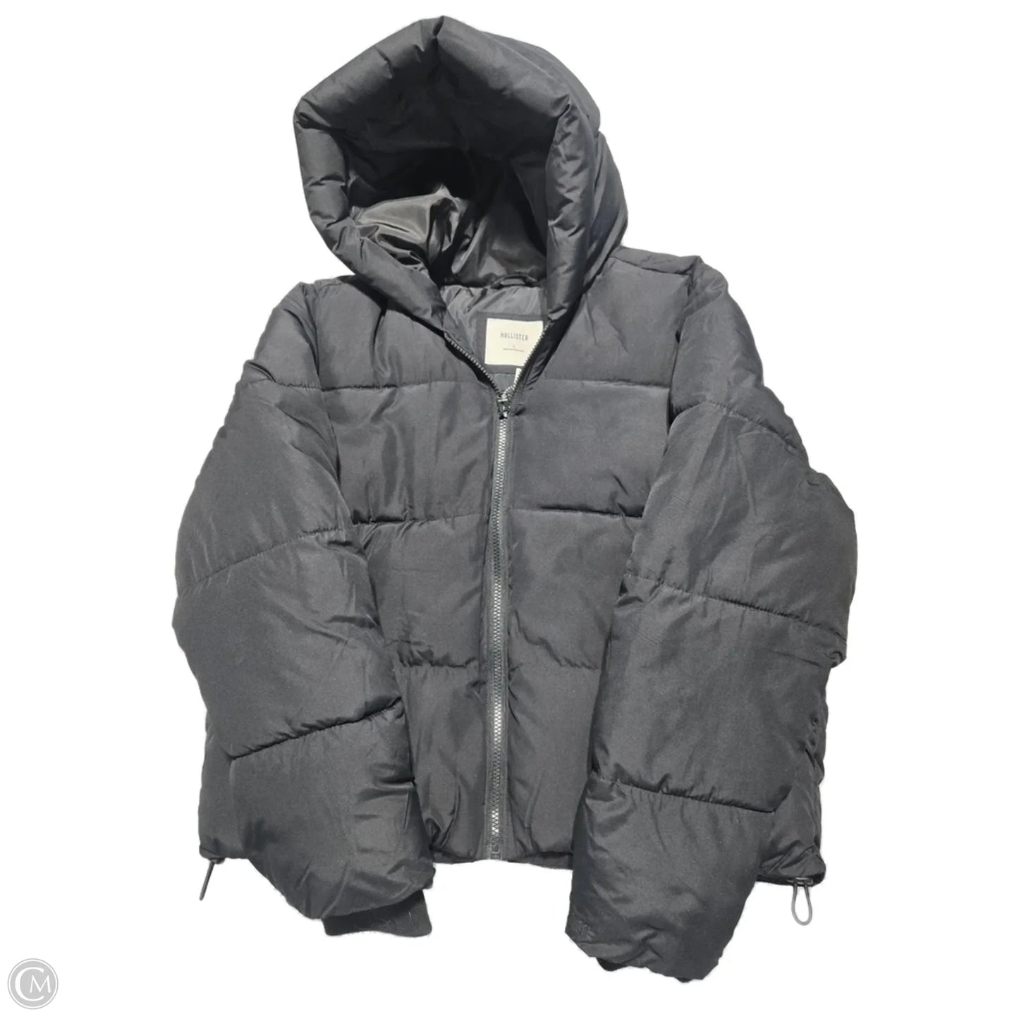 Coat Puffer & Quilted By Hollister In Black, Size: L