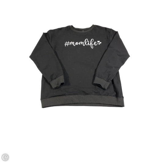 Sweatshirt Crewneck By Cme In Black, Size: S