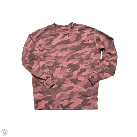 Sweatshirt Crewneck By Lululemon In Camouflage Print, Size: S