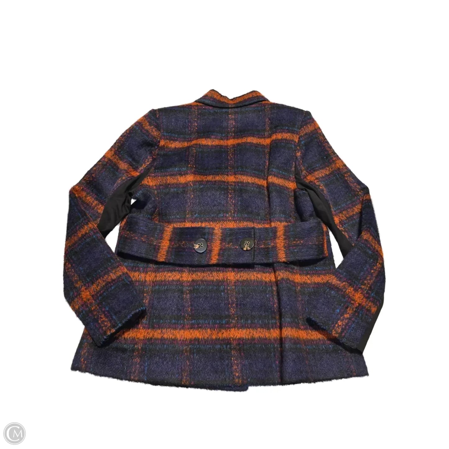 Coat Peacoat By Cabi In Plaid Pattern, Size: L