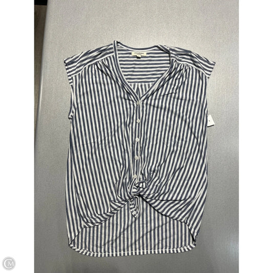Top Sleeveless By Max Studio In Striped Pattern, Size: S