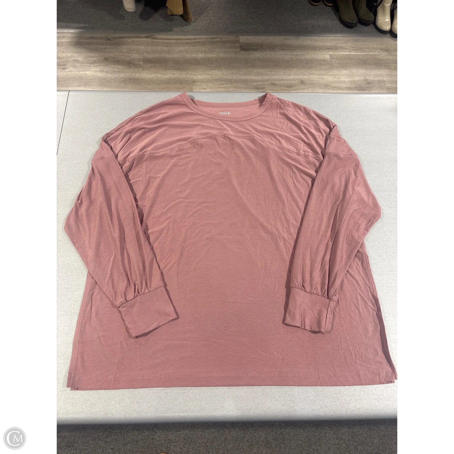 Top Long Sleeve By Old Navy In Pink, Size: M