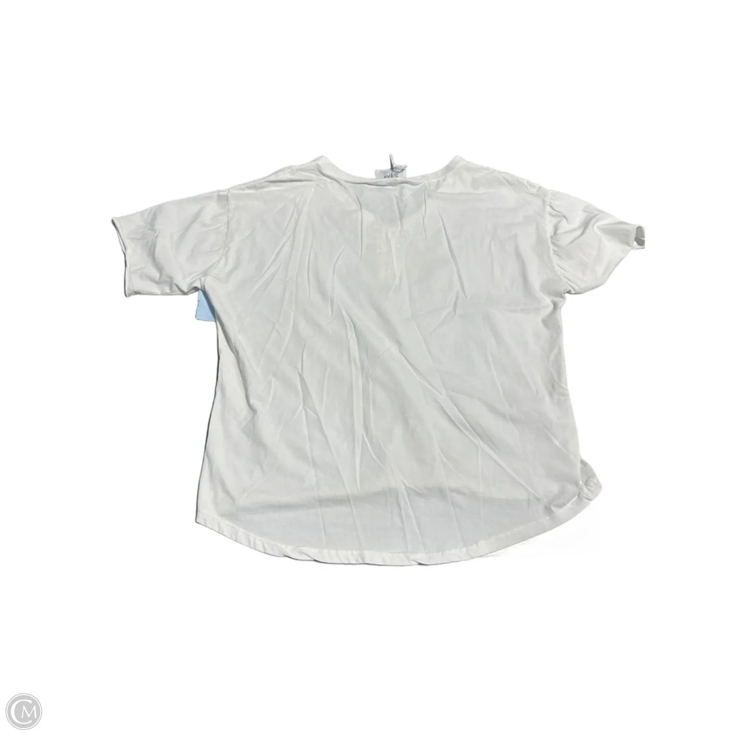 Top Short Sleeve By Cmb In White, Size: L