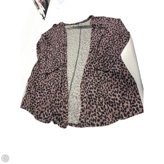Cardigan By Maurices In Animal Print, Size: L