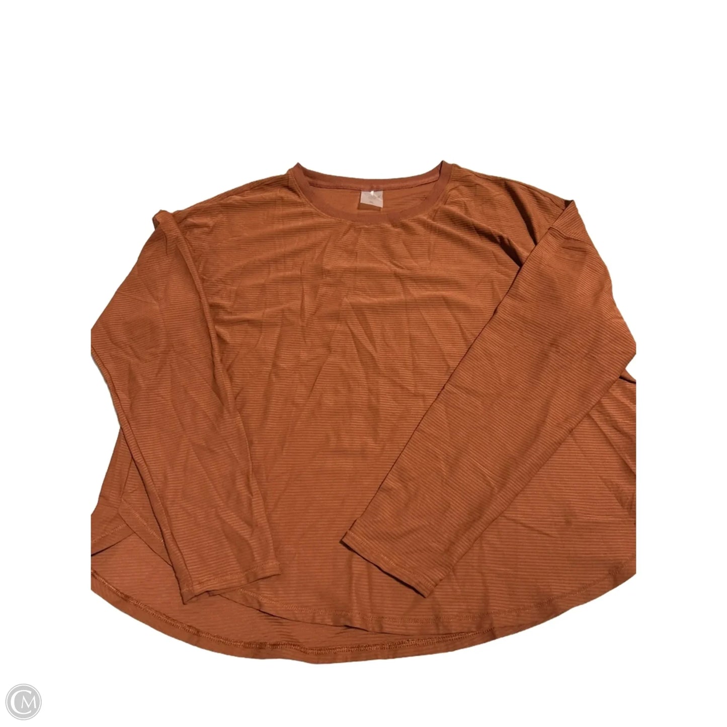 Athletic Top Long Sleeve Crewneck By Calia In Brown, Size: Xl