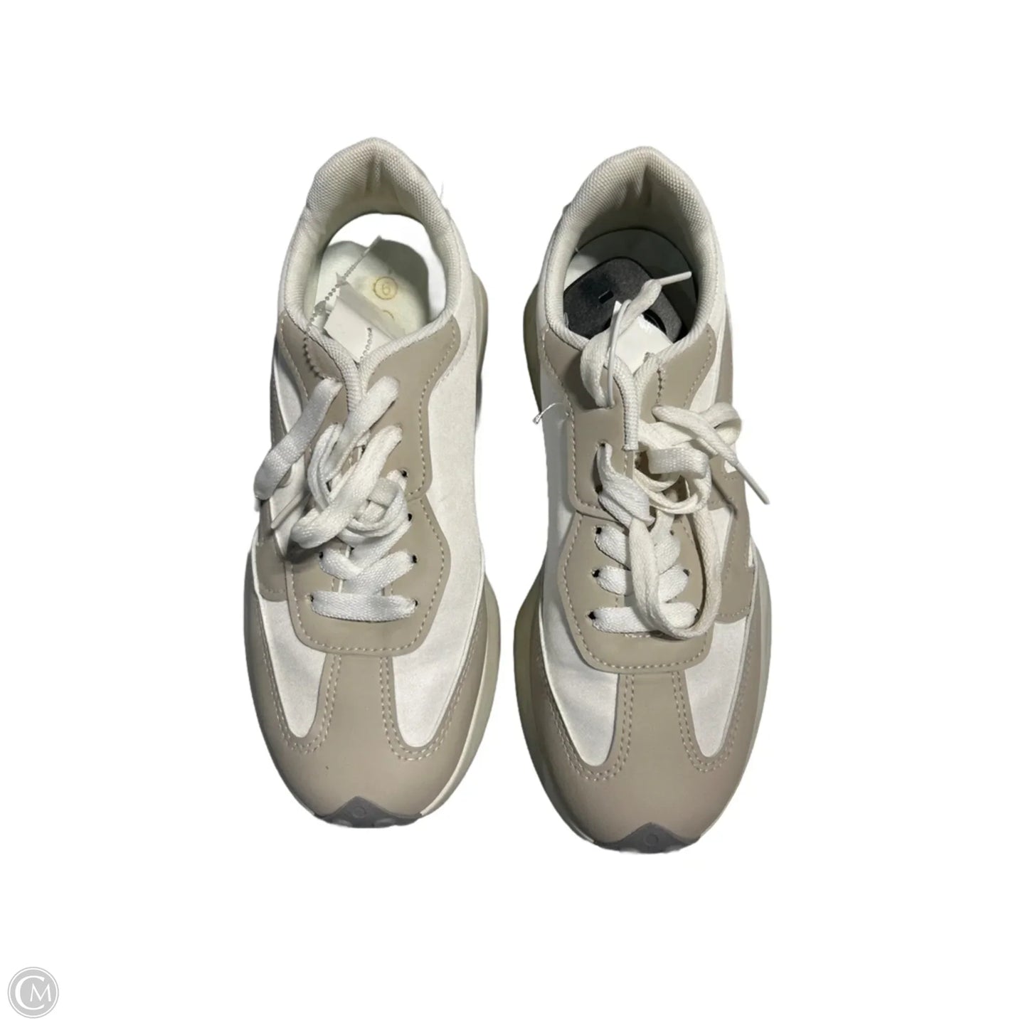 Shoes Sneakers By Cmf In Tan & White, Size: 6