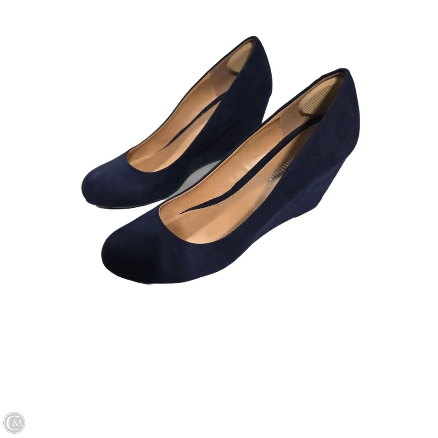 Shoes Heels Wedge By Chinese Laundry In Navy, Size: 10