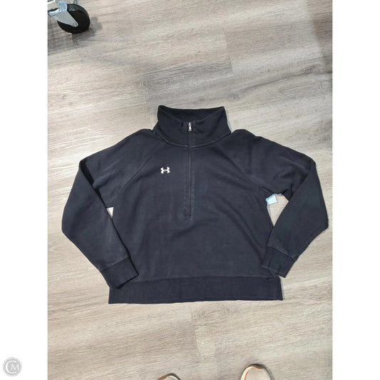 Top Long Sleeve By Under Armour In Black, Size: M