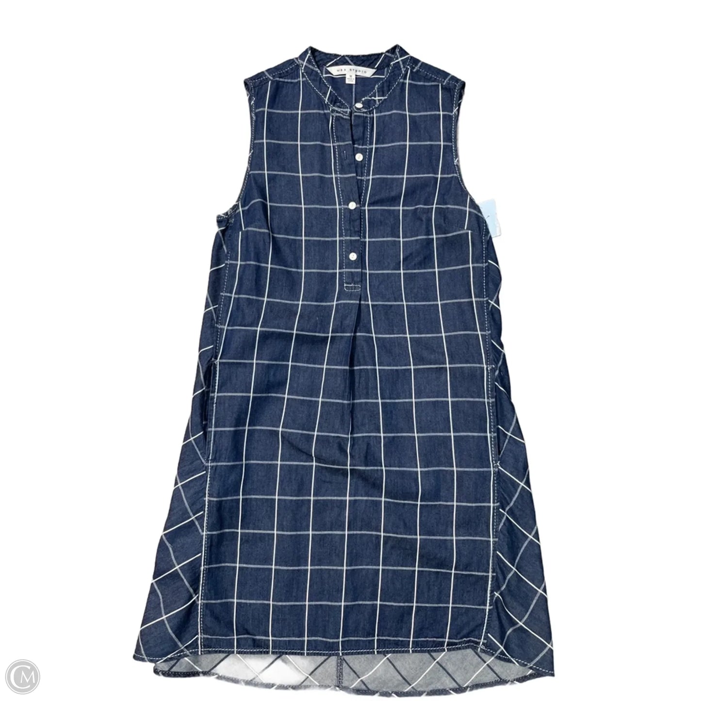 Dress Casual Short By Max Studio In Blue Denim, Size: M