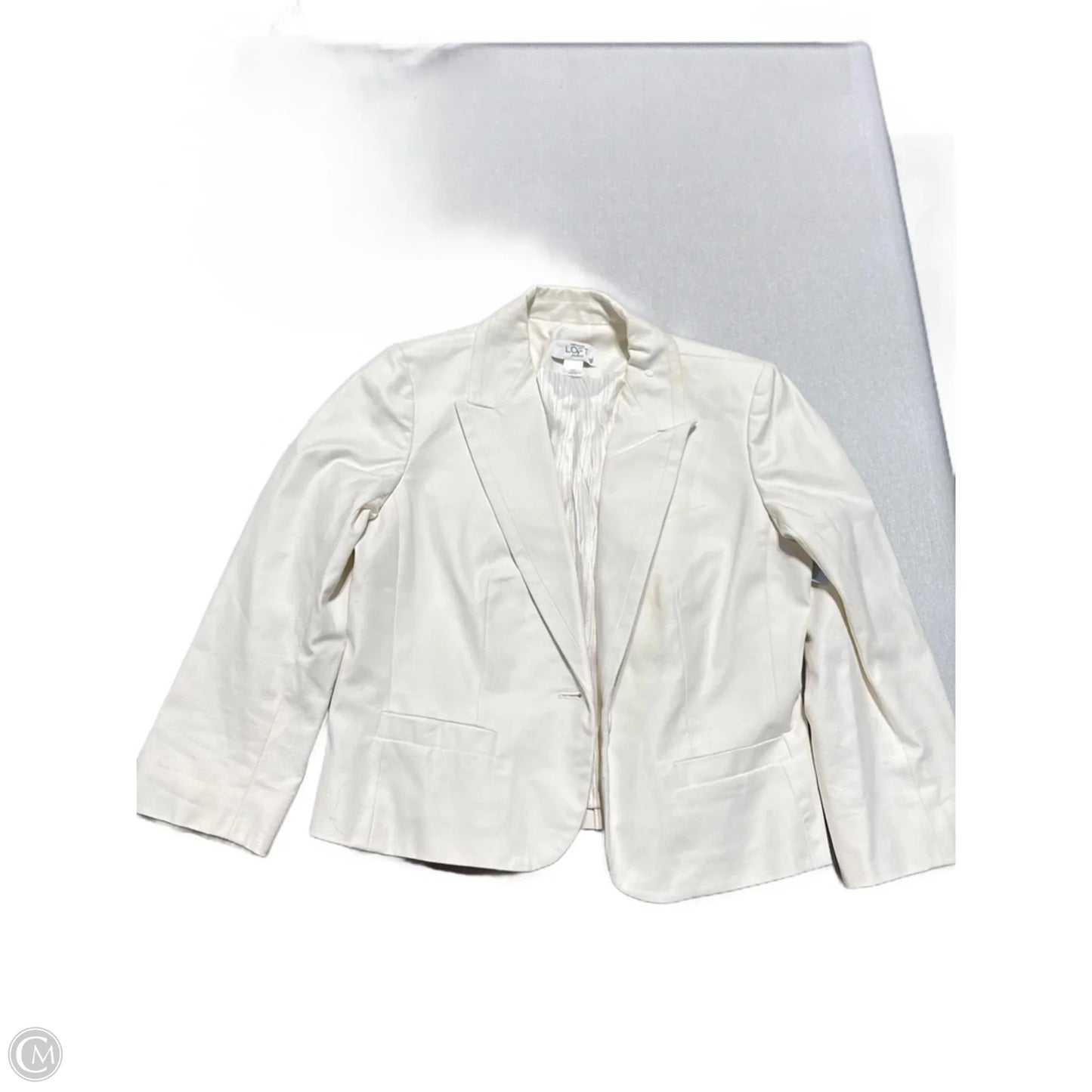 Blazer By Loft In White, Size: 4p
