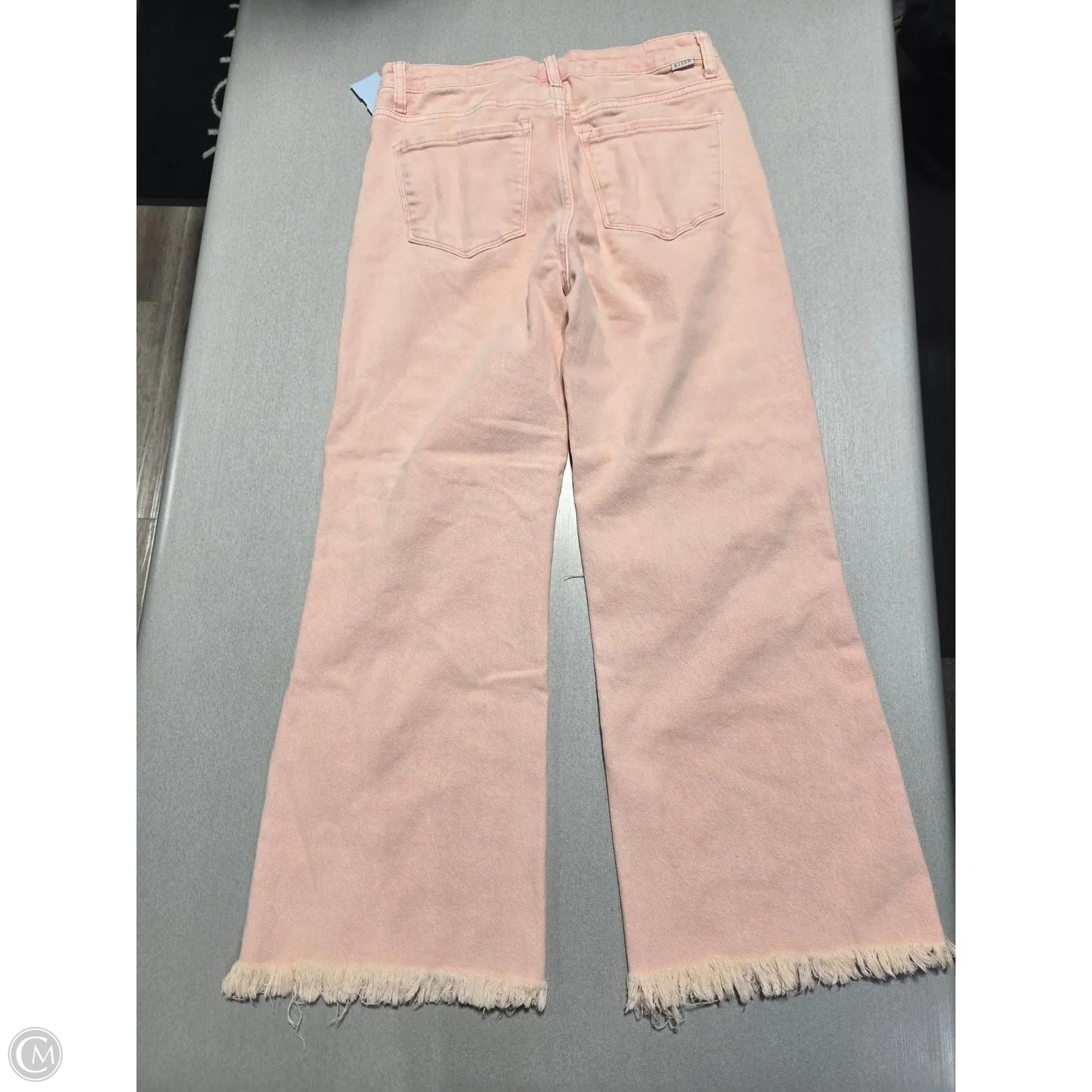 Jeans Flared By Risen In Pink Denim, Size: 8
