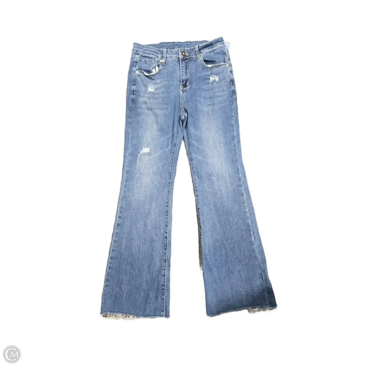 Jeans Flared By Cmf In Blue Denim, Size: 6