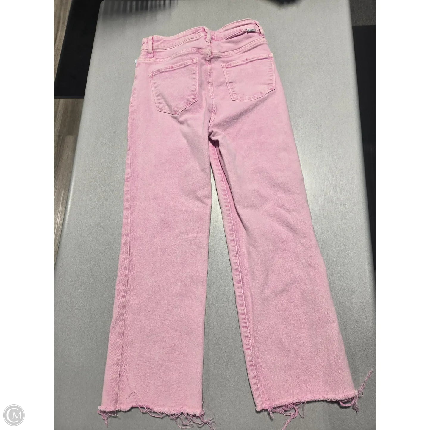 Jeans Straight By Risen In Pink Denim, Size: 8