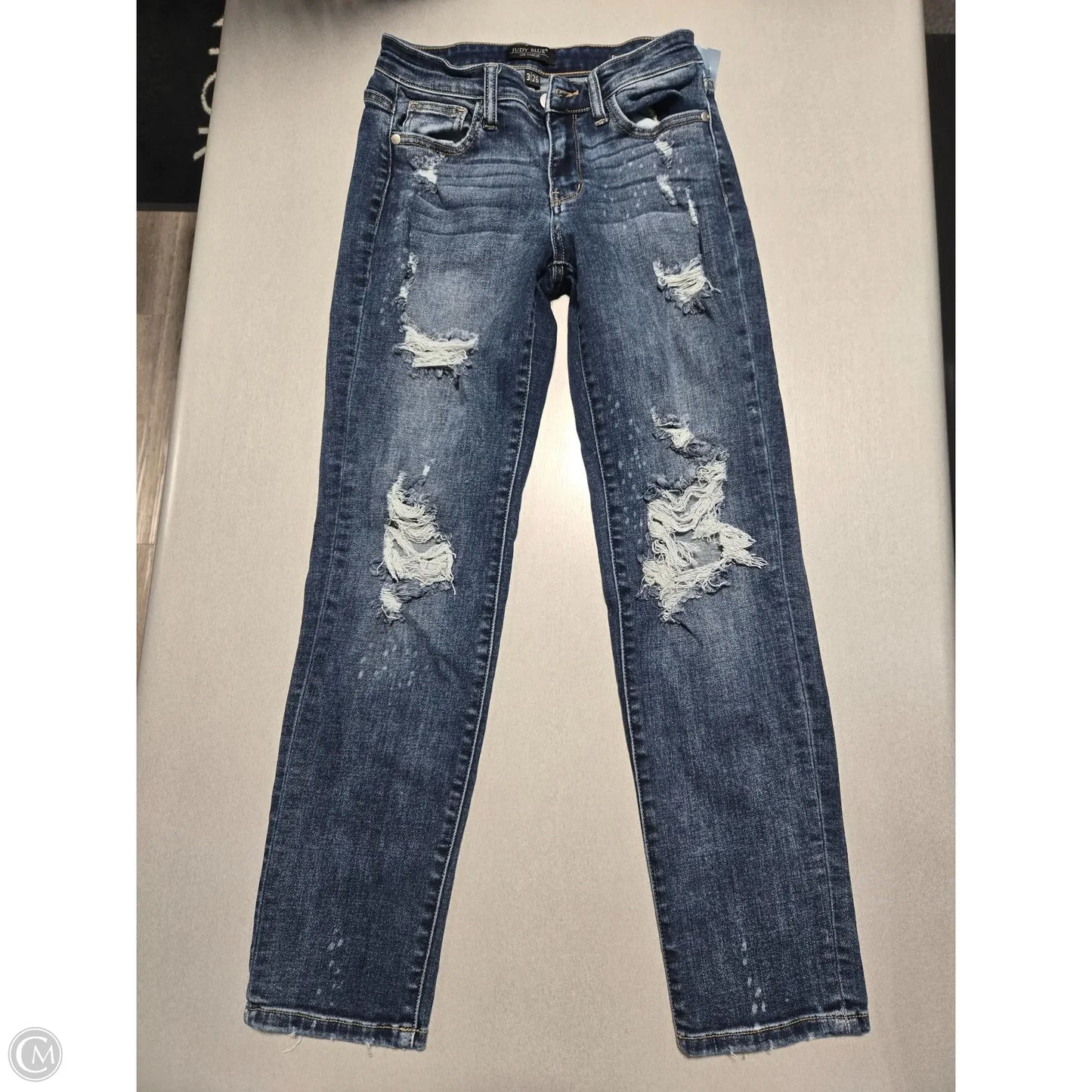 Jeans Boyfriend By Judy Blue In Blue Denim, Size: 2
