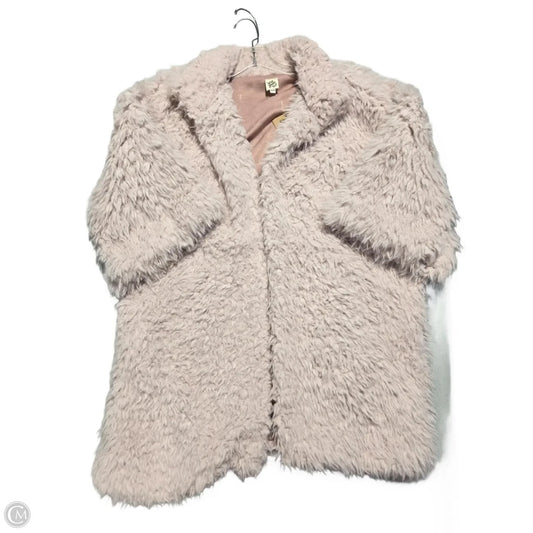 Jacket Faux Fur & Sherpa By Ivy Jane In Pink, Size: Xs