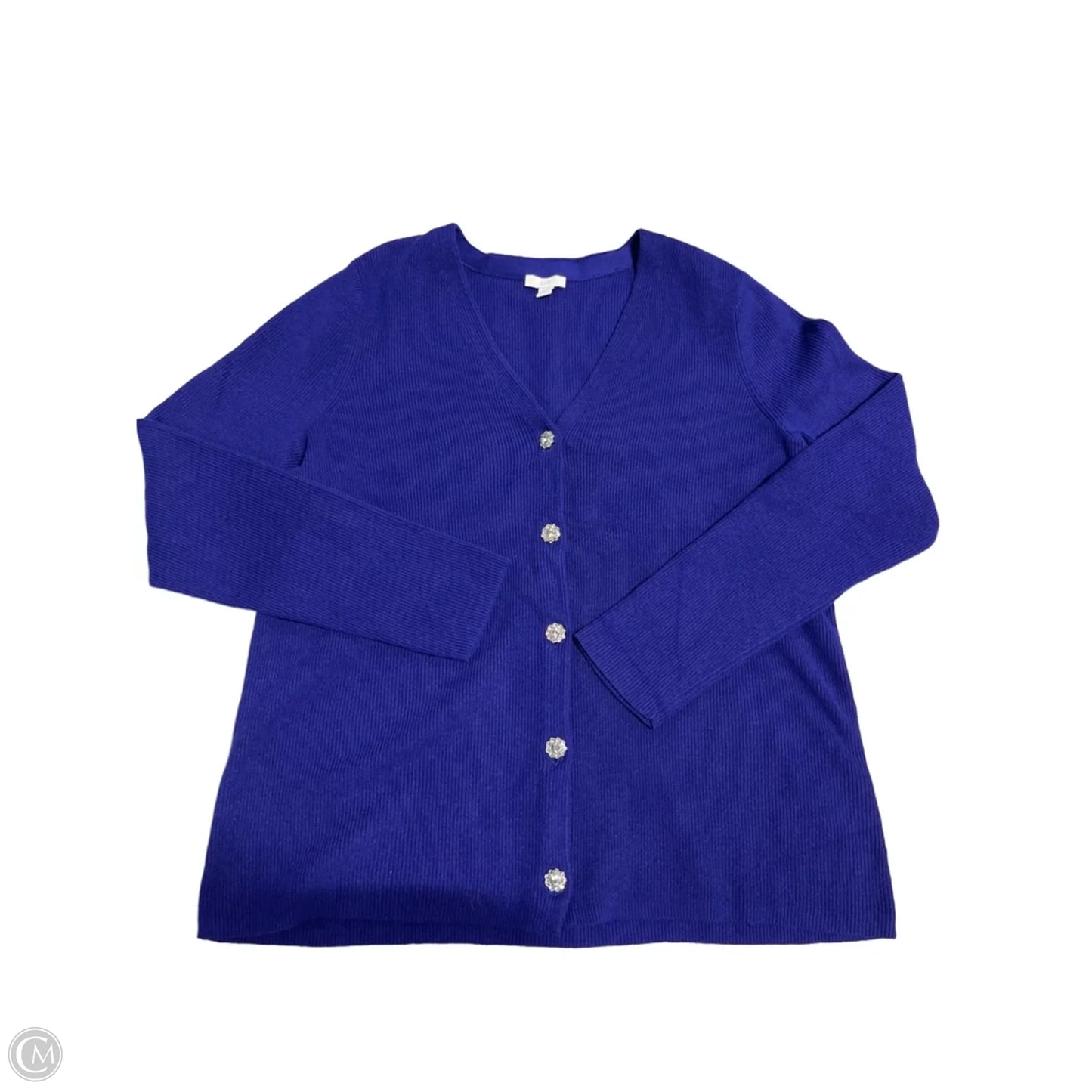 Sweater Cardigan By J. Jill In Purple, Size: M